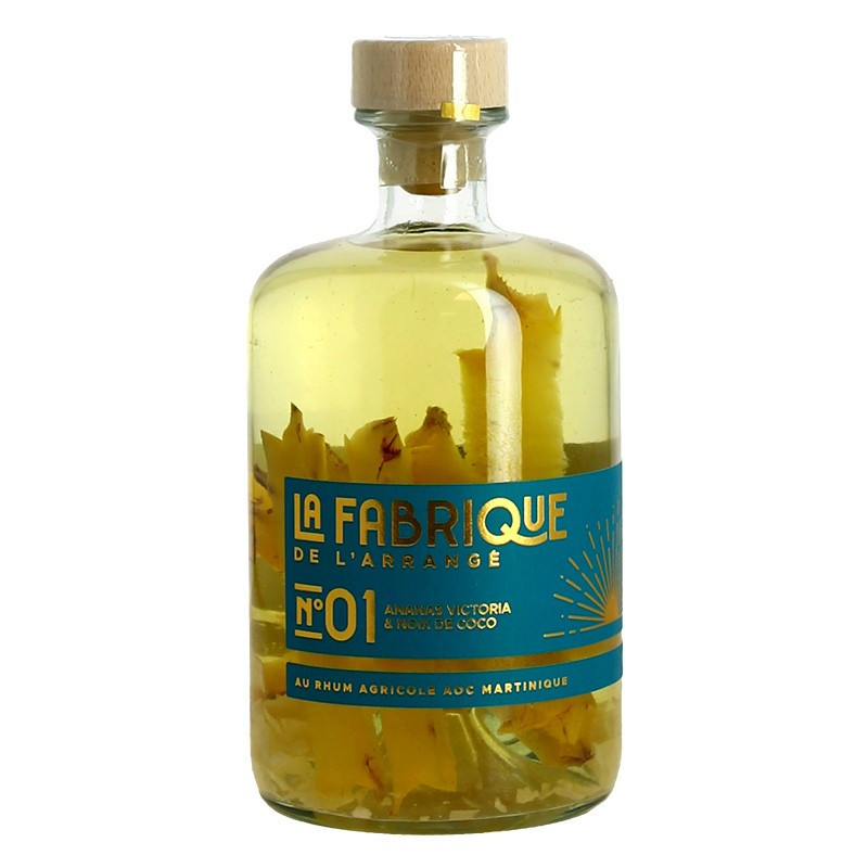 Rhum arrangé Pineapple - Coconut La FABRIQUE de l'Arrangé N°1 70 cl