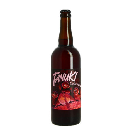 TANUKI Red Sour Beer 75cl Chromatique Brewery Cherry and Tonka TANUKI Red Sour Beer 75cl Chromatique Brewery Cherry and Tonka