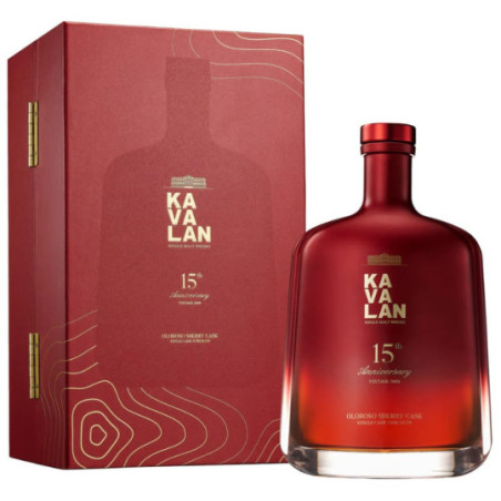 Whisky Kavalan 15ème Anniversaire Fût de Sherry Oloroso Whisky Kavalan 15ème Anniversaire Fût de Sherry Oloroso