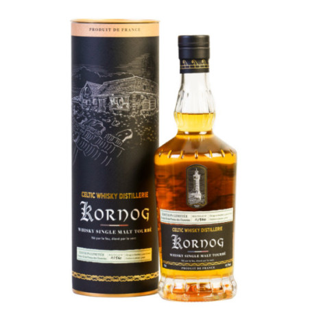 Kornog French Whisky Finished in Pineau des Charentes Cask 49.7° 70 cl Kornog French Whisky Finished in Pineau des Charentes Cask 49.7° 70 cl