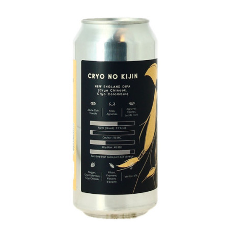 CRYO NO KIJIN 44 cl can of New England DIPA Beer by Chromatic Brewery CRYO NO KIJIN 44 cl can of New England DIPA Beer by Chromatic Brewery