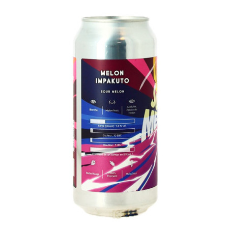 MELON INPAKUTO Sour Beer 44cl can by Brasserie Chromatique MELON INPAKUTO Sour Beer 44cl can by Brasserie Chromatique