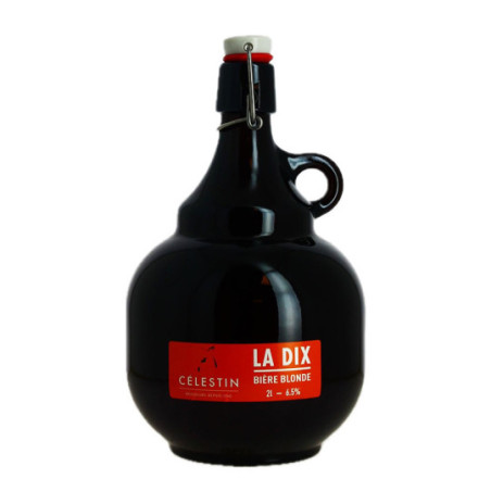 Blond beer La Dix from Celestin 2L