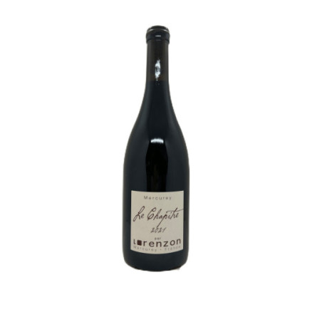 Red Wine Mercurey 2021 Le chapitre Domaine Lorenzon Red Burgundy Wine