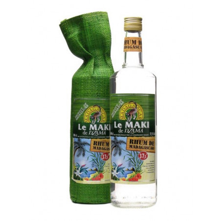 White Rum Dzama Le Maki 70 cl Rhum from Madagascar Island White Rum Dzama Le Maki 70 cl Rhum from Madagascar Island