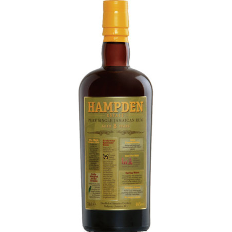Hampden Rum 8 years 46° 70 cl Amber Rum from Jamaica