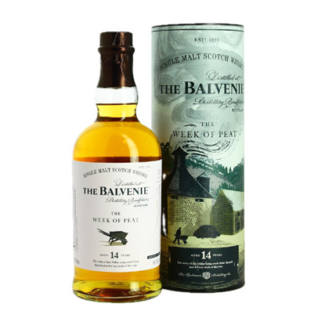 The BALVENIE The WEEK of PEAT 14 Years 48.3° 70cl Speyside single malt Peated Whiskey The BALVENIE The WEEK of PEAT 14 Years 48.3° 70cl Speyside single malt Peated Whiskey