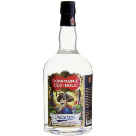 COMPAGNIE des INDES White Rum TRICORNE 43° 70 cl COMPAGNIE des INDES White Rum TRICORNE 43° 70 cl