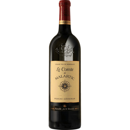 COMTE de MALARTIC 2022 Red Pessac-Leognan Second Wine of Château Malartic-Lagravière 75 cl