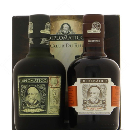 DIPLOMATICO  Mantuano and Reserva Exclusiva Rum in Box of 2 x 35 cl