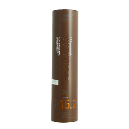OCTOMORE 15.2 57.9° Single Malt by Bruichladdich distillery. Very peaty Scottish single malt.