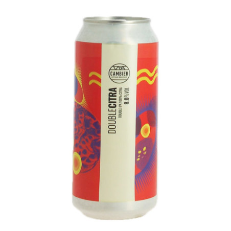 CAMBIER Beer DOUBLE IPA 100% CITRA in 44 cl can at 8% CAMBIER Beer DOUBLE IPA 100% CITRA in 44 cl can at 8%