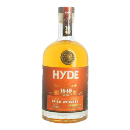Irish Whiskey Stout Finish HYDE N°8 1640 70 cl 43° Irish Whiskey Stout Finish HYDE N°8 1640 70 cl 43°