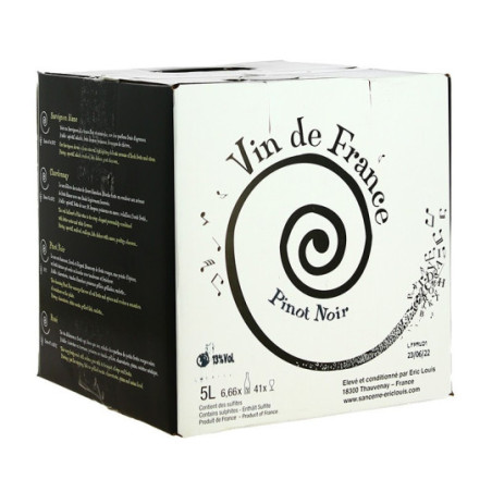 Pinot Noir by ERIC LOUIS Bag in Box de 5 Liters