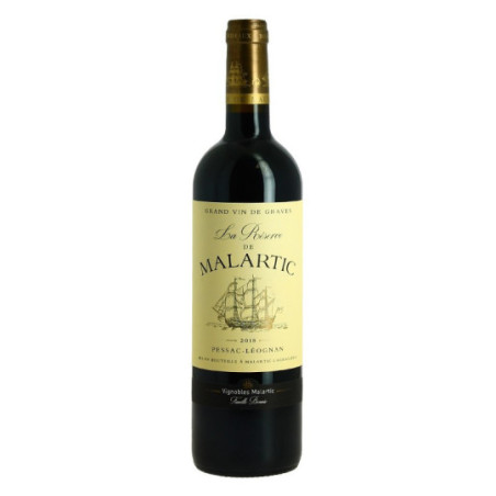 La RESERVE de MALARTIC Red 2018 Pessac Léognan 75 cl Second Wine of  Château Malartic Lagravière 75 cl