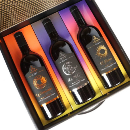 MONTECRISTO Habana Cubano Gift Set 2021 3X75 cl by LAFAGE Red Côtes du Roussillon Villages