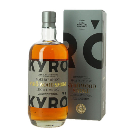 KYRO WOOD SMOKE 70 cl Malt Rye Whisky from Finland