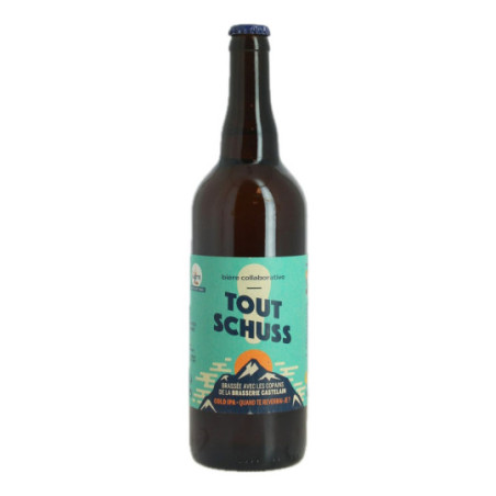 BIERE TOUT SCHUSS 75 cl Collaboration Beer by Tandem and Castelain Brewery