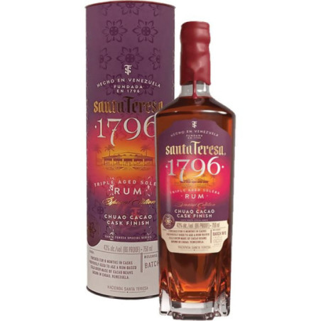 Rum from Venezuela SANTA TERESA 1796 CHUAO COCOA 70 cl 43°