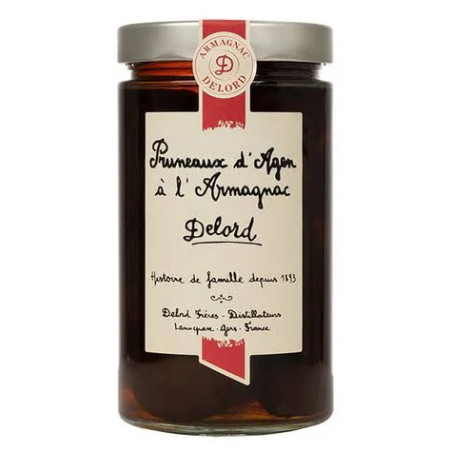 PRUNEAUX d'AGEN soaked in ARMAGNAC by DELORD 1 LITRE 18°