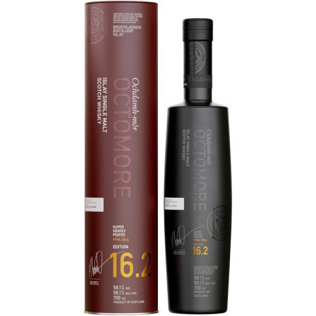 OCTOMORE 16.2 70 cl Islay single malt Peated Whiskey by Bruichladdich 70 cl 58.1°