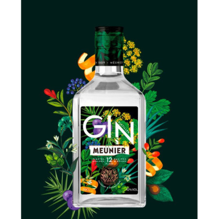 Distilled GIN by MEUNIER 70 cl Gin with 12 botanicals
