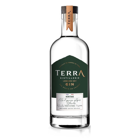 London Dry GIN HERITAGE by Distillery TERRA 70 cl