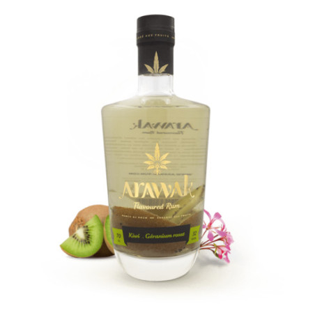 ARAWAK Flavoured Rum KIWI GERANIUM ROSAT 70 cl