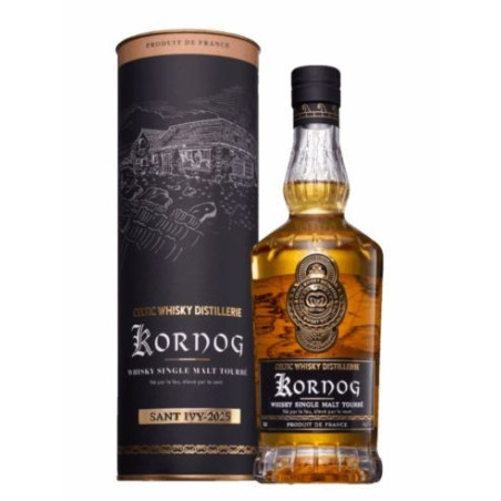 KORNOG SAINT IVY 2025 Whisky 70 cl 64.8° peated Breton whisky