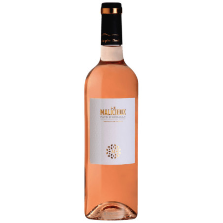 Le MALICIEUX Rosé, Hérault regional wine, 75 cl