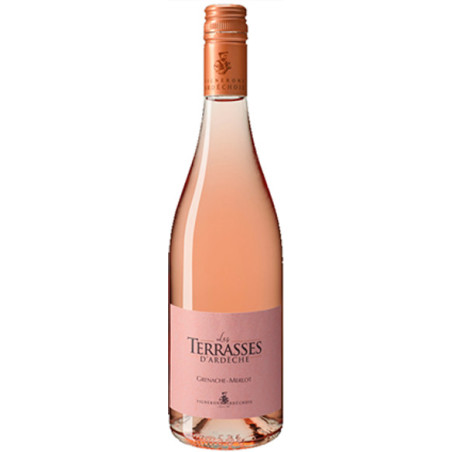 Les TERRASSES Rosé Wine 75 cl by les Vignerons Ardechois