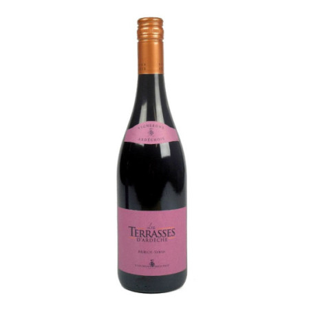 Les TERRASSES red wine  75 cl by les Vignerons Ardechois