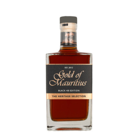 Rum GOLD of MAURITIUS BLACK 48 % The Heritage Edition 70 cl