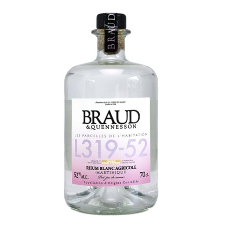 White rum Braud & Quenesson Parcelle FOND de POTERIE 70 cl 52°