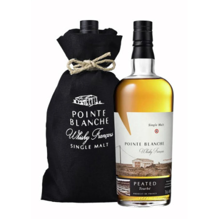 French Single Malt Whiskey POINTE BLANCHE Peated Whiskey 70 cl 44°