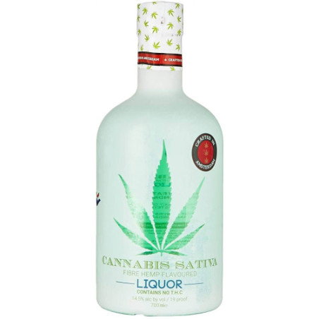 SATIVA Liqueur, flavoured with cannabis, 14.5% ABV, 70 cl