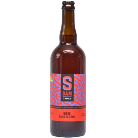 Non-alcoholic beer TRIPLE SAM TRIPLE 75 cl Brasserie Motte Cordonnier