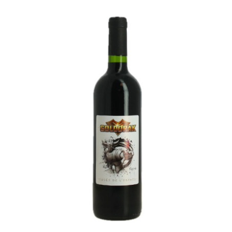 GOLDORAK Red Wine 75 cl Illustration by Murciano