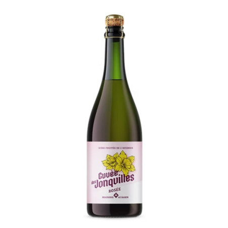 La Cuvée des Jonquilles Craft Rosé Beer 75cl, flavored with redcurrants
