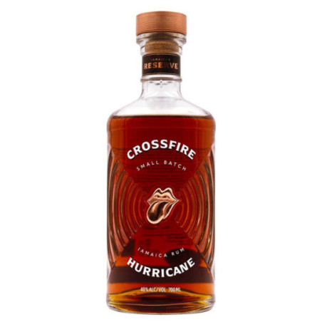 ROLLING STONES Rum: CROSSFIRE HURRICANE Jamaican Rum, 40% ABV, 70 cl