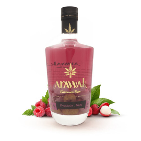 ARAWAK RASPBERRY and LYCHEE Flavoured Rum 70 cl