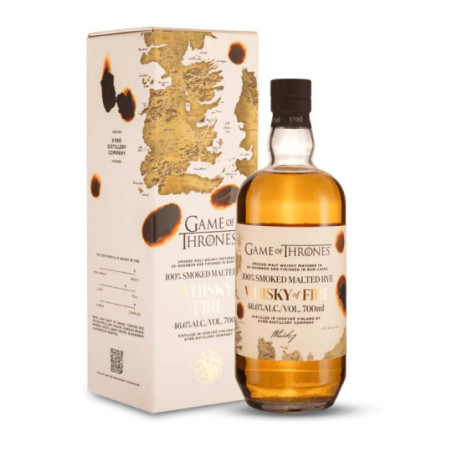 Whisky from Finland KYRO Game Oh Thrones FIRE Smoked Malted Rye Whiskey 70 cl