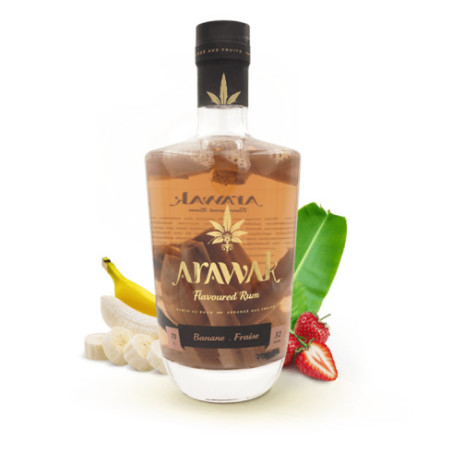 ARAWAK Flavoured Rum – BANANA & STRAWBERRY 70 cl