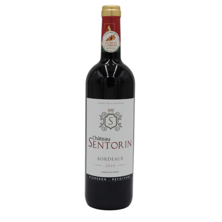 Château SENTORIN 2020 Red BORDEAUX 75 cl Bronze Medal, Paris General Agricultural Competition 2022