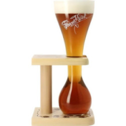 33cl Kwak glass and wooden...