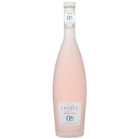 MIRAFLORS 0% by LAFAGE Alcohol-Free Rosé Wine 75 cl