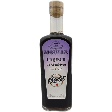 HOULLE Juniper Liqueur with Coffee by Didier BOULET, Coffee Roaster, 70 cl
