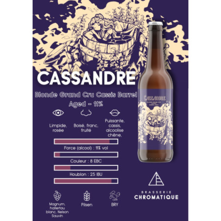 CASSANDRE Craft Beer 75 cl, Chromatique Brewery