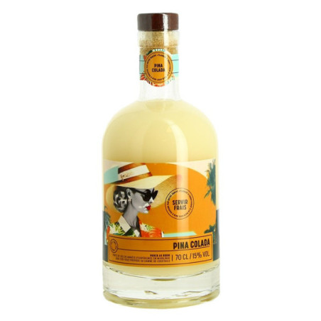 RUM PUNCH Bottle Skull Pina Colada by Quai Sud