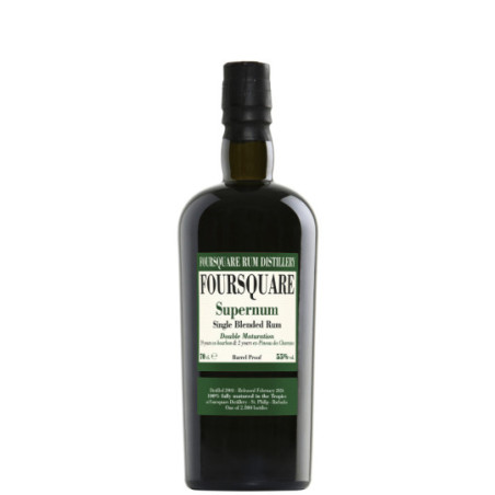 FOURSQUARE SUPERNUM 21-year-old rum, 55°, 70 cl, Velier